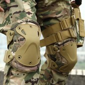 9mm Tactical X-tak PAD - Dizlik ve Dirseklik Koruma Seti TAN - Thumbnail