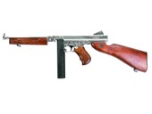 Cybergun Thompson M1A1 AEG Silver Gerçek Ahşap Airsoft Tüfek (Real Wood) - Thumbnail