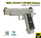 EMG / SAI 2011 DS 5.1 Gümüş Renk Airsoft GBB Tabanca - Thumbnail