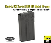 G3 Serisi 500 BB Metal Hi-cap Airsoft AEG Şarjör- Tekli Paket - Thumbnail