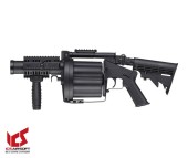 ICS MGL Tam Boy Airsoft Revolver Bombaatar - Siyah - Thumbnail