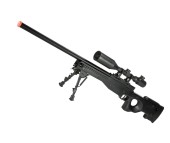 JG / Angel Custom L96 APS-2 Fabrika UPGRADE'li Airsoft Bolt Action Sniper Tüfeği - Siyah + 3-9x32 Dürbün - Thumbnail