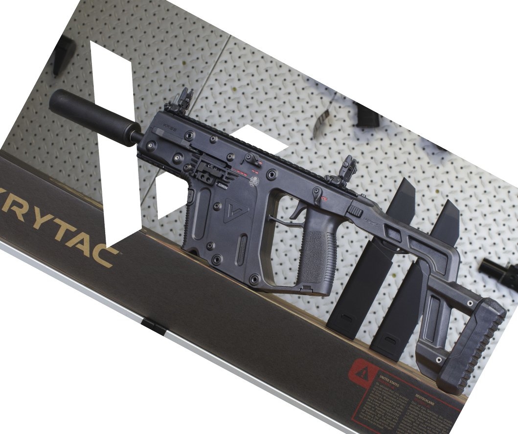 KRYTAC Kriss Vector SMG Mock Susturuculu AEG Airsoft Tüfek - Siyah