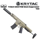 KRYTAC Trident MK2 PDW ''Mock Suppressor'' AEG Airsoft Tüfek - TAN - Thumbnail