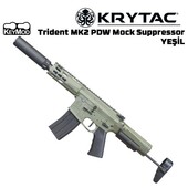 KRYTAC Trident MK2 PDW ''Mock Suppressor'' AEG Airsoft Tüfek - YEŞİL - Thumbnail