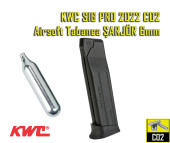 KWC SIG PRO 2022 CO2 AIRSOFT MAGAZINE 6mm - Thumbnail