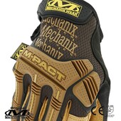 Mechanix Wear® M-Pact Durahide Leather Deri Eldiven (Siyah/Kahve) Medium - Thumbnail
