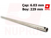NUPROL Airsoft 229mm (6.03mm) Paslanmaz Çelik Namlu - Thumbnail
