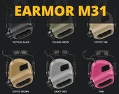 Opsmen Earmor M31 MOD3 Aktif Koruma Atış Kulaklığı Black (Siyah) - Thumbnail