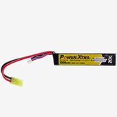 Power Xtra 11.1V Li-Po Pil 1000mAh 20C Single Stick - Thumbnail