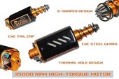 SLONG Airsoft CNC 35000 RPM High Torque Motor (Long) SL00103 - Thumbnail