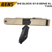 WE GLOCK G19 GEN5 XL TAN GBB AIRSOFT TABANCA - Thumbnail