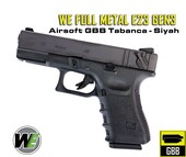 WE Glock23 Gen3 GBB FULL METAL Airsoft Tabanca - Siyah - Thumbnail