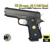 WE Hi-capa .45 A Full Metal Airsoft GBB Tabanca - Siyah - Thumbnail